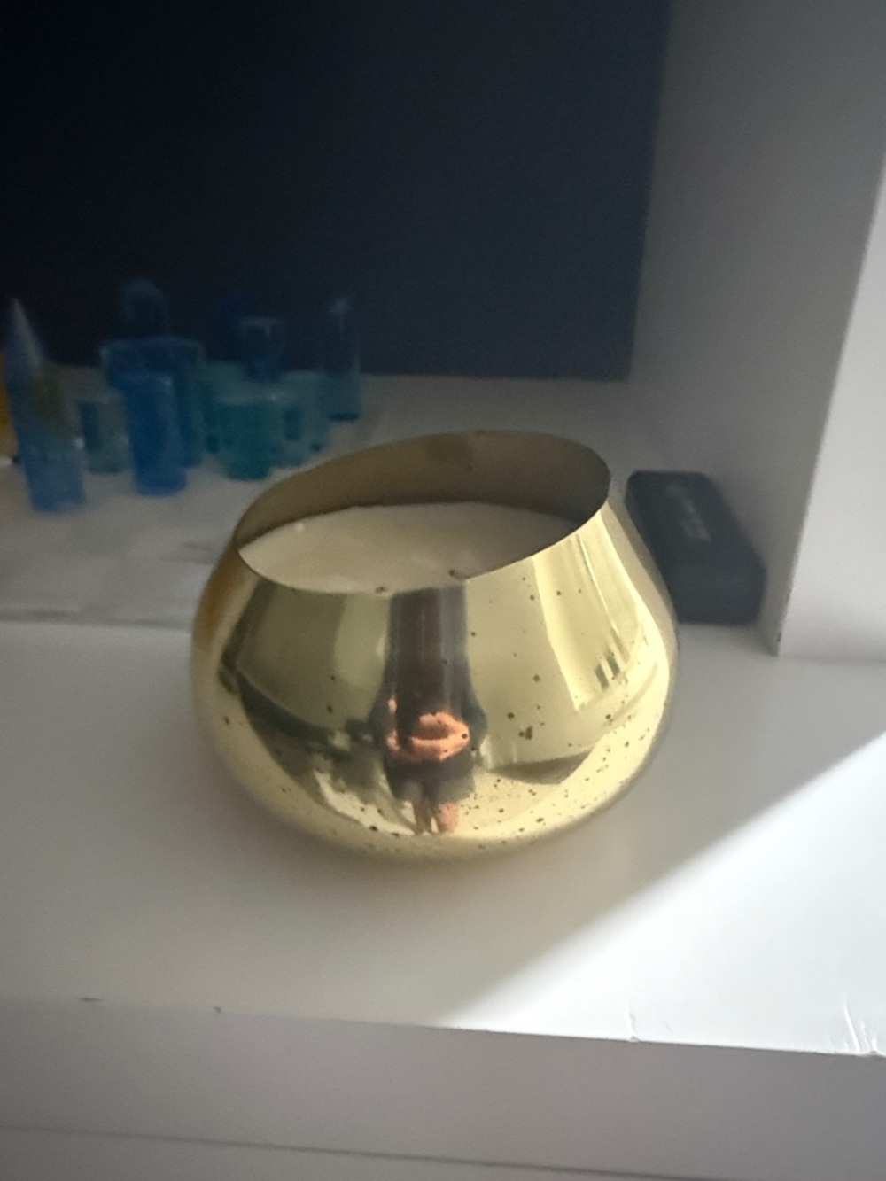 Brass Finish Decorative Candle Holder